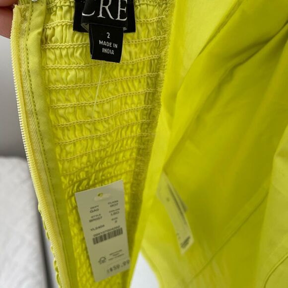 NWT J crew lemon sorbet corset top women size 2 - Picture 5 of 7